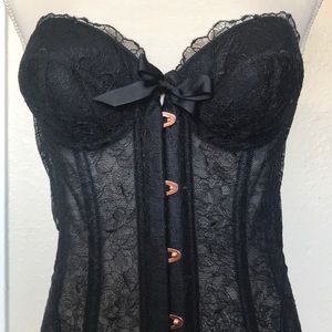 Savage X Fenty Black Caviar Corset